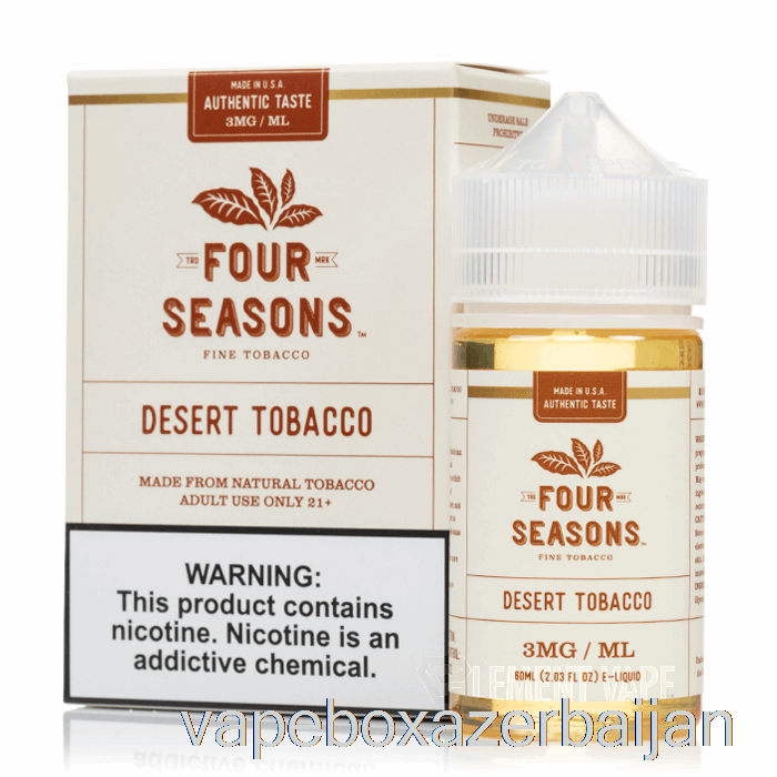 Vape Azerbaijan Desert Tobacco - Four Seasons - 60mL 3mg